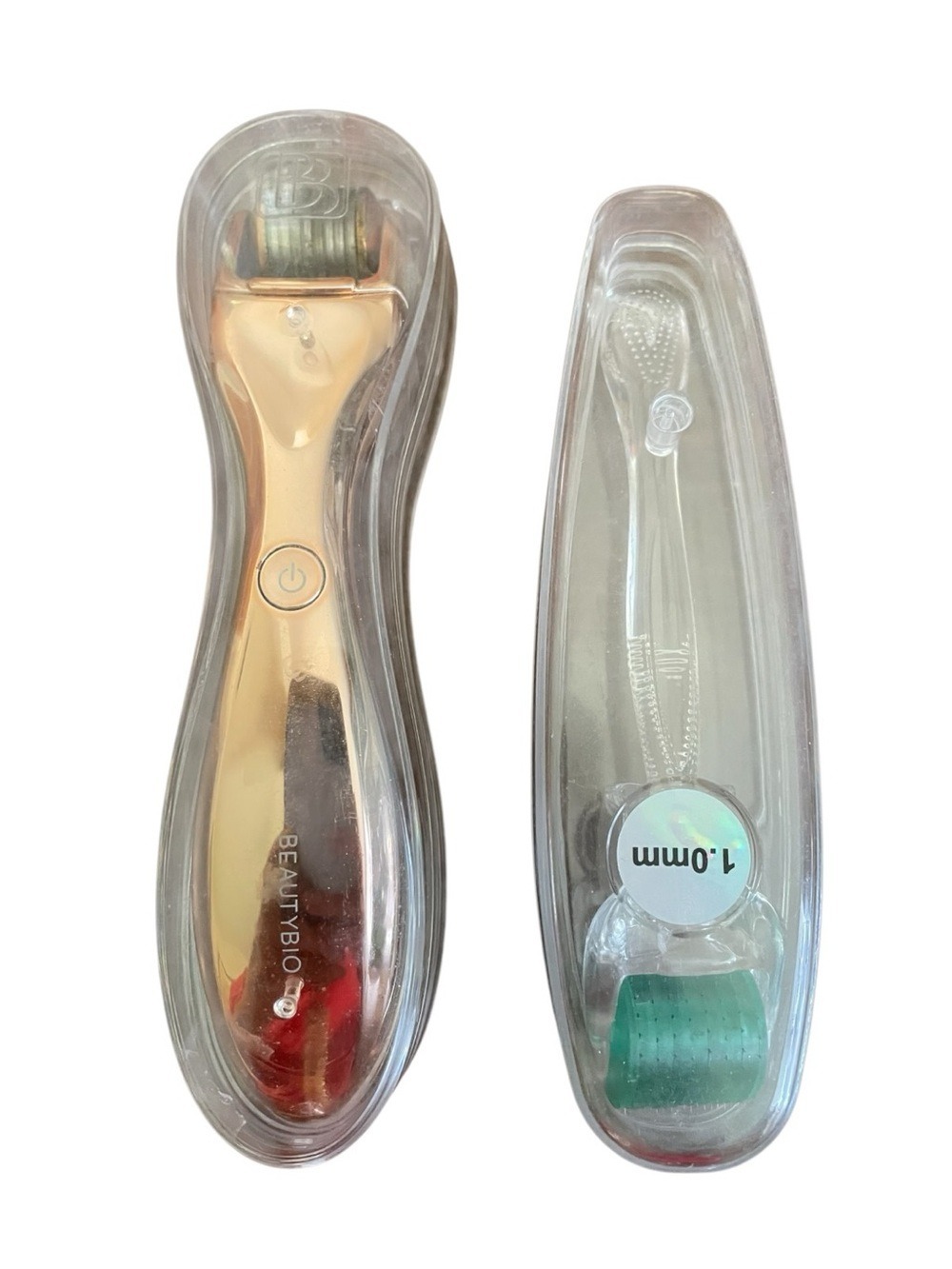 Bundle of BeautyBio GloPRO MicroNeedling Derma Roller Gold & 1.0 Derma Roller